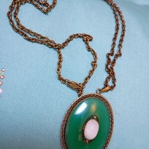 Antique (20s-30s) Czech Glass Pendant